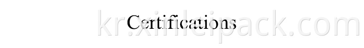 Certifications